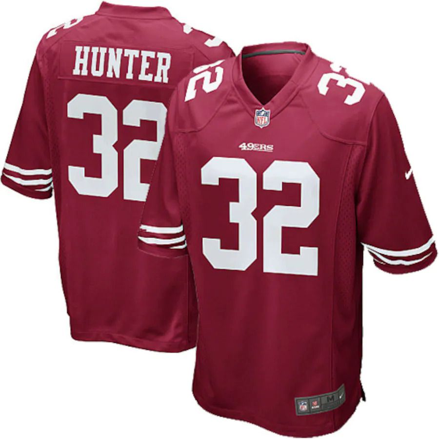Men San Francisco 49ers #32 Kendall Hunter Nike Scarlet Game NFL Jersey->san francisco 49ers->NFL Jersey